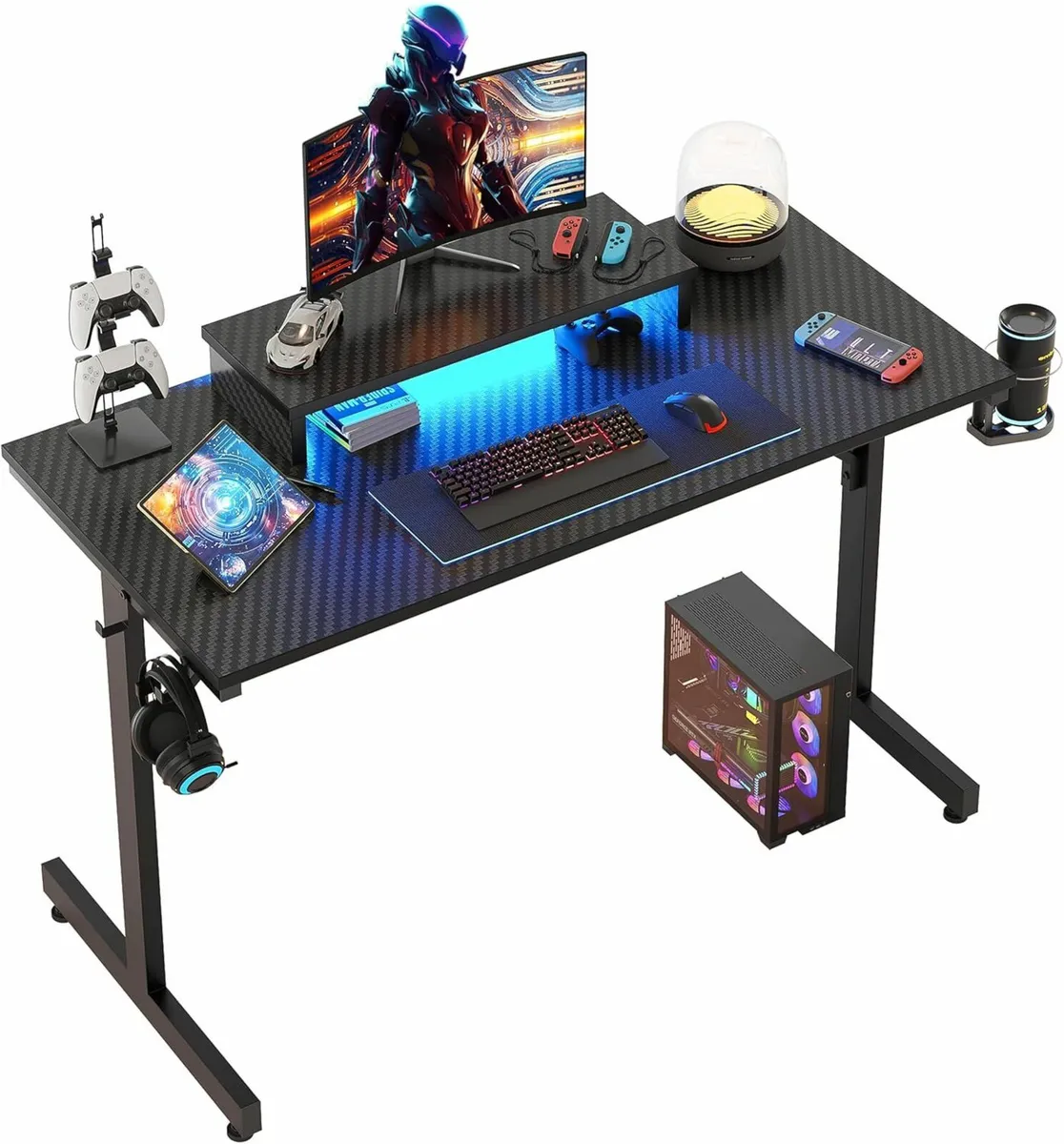Gaming Desk 106x50 LED Computer Desk Office - Image 3