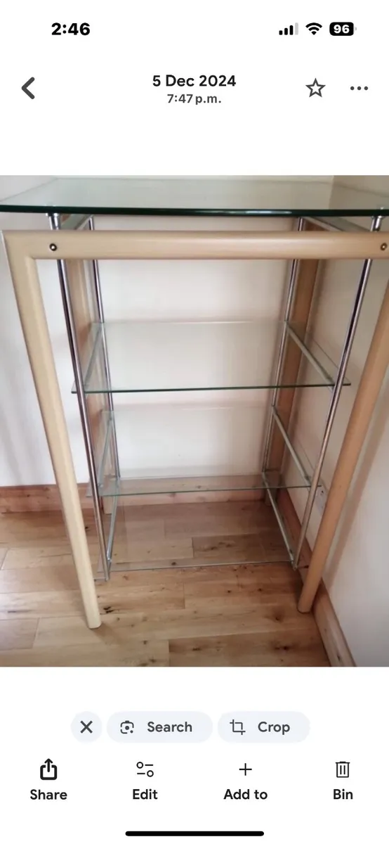 Glass standing shelves - Image 1