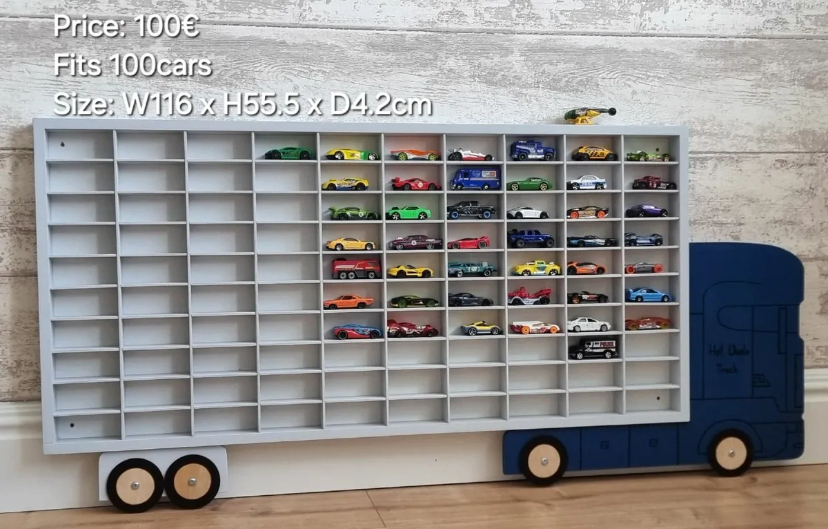 Cars Shelf Cabinet Display Organizer Hot Wheels - Image 2