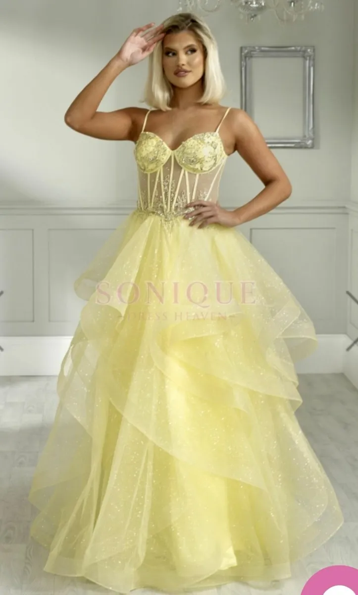 Yellow /Lemon Debs Dress - Image 1