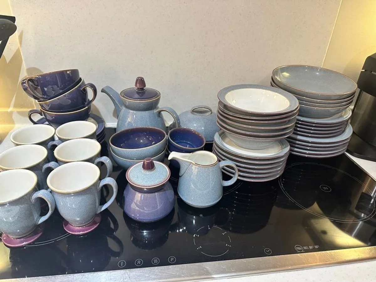Denby 'Storm' Pattern Dinner Set with Accessories - Image 2