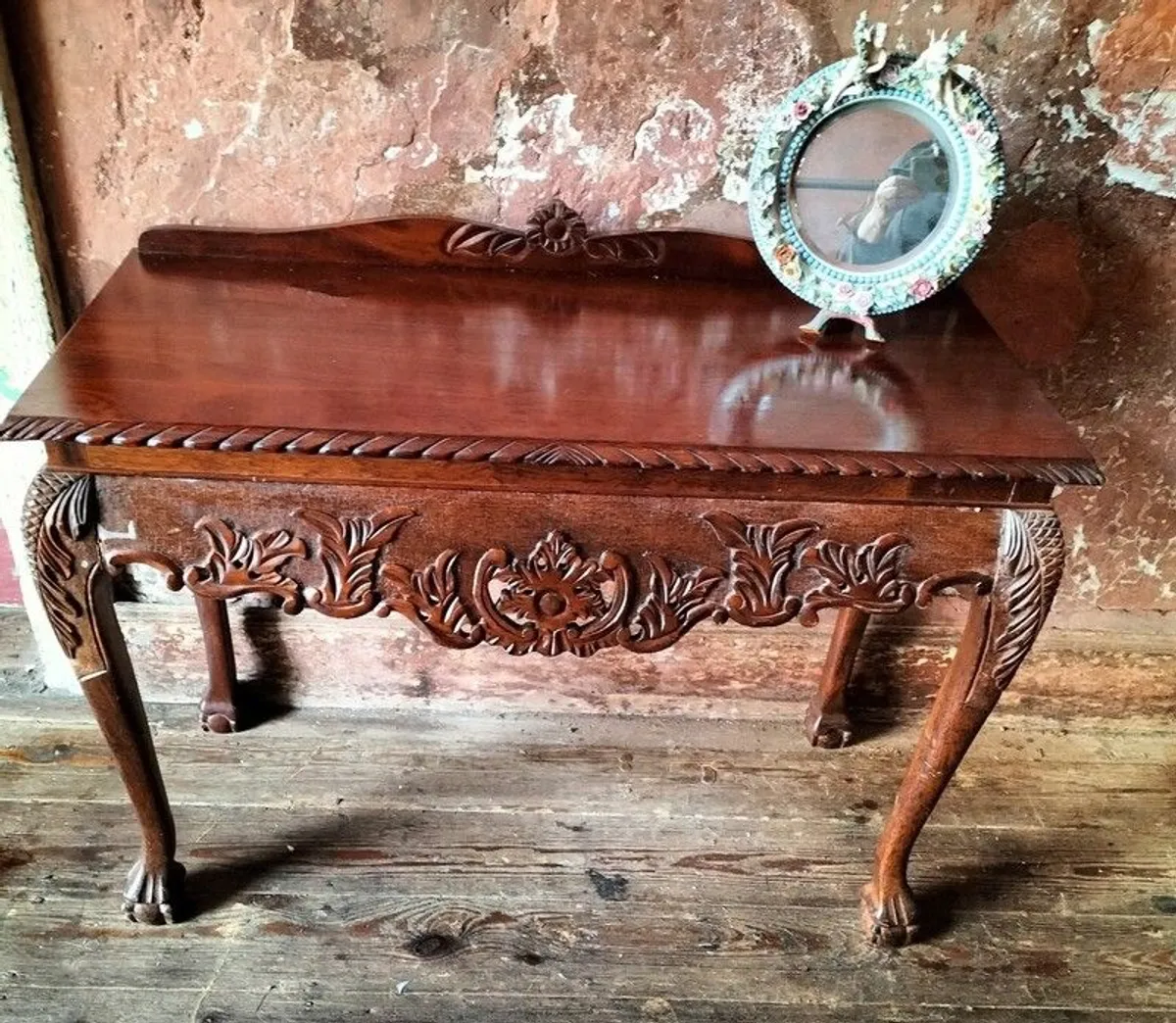 A Chippendale style mahogany Chippendale style mahogany Hall Table - Image 4