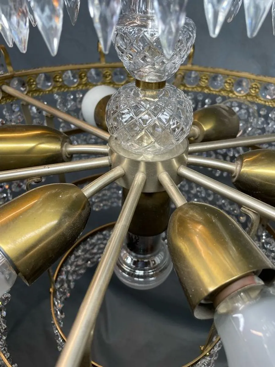 FLASH SALE ! Was 695 Now 575 ! Exceptional Large Empire Style Vintage French Chandelier. - Image 3