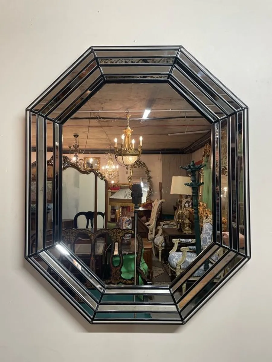FLASH SALE ! Was 395 Now 325 ! Beautiful Mid-Century Octagonal Mirror. - Image 1
