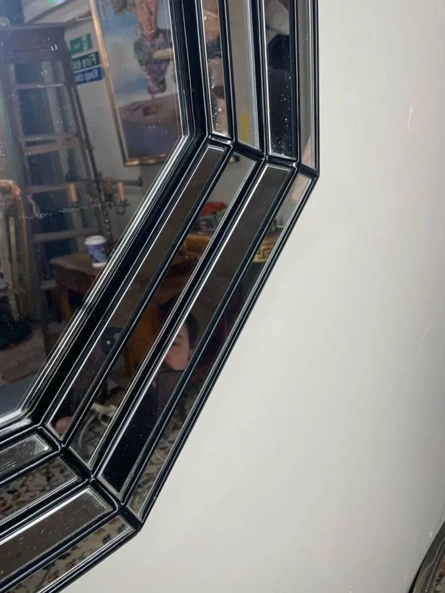 FLASH SALE ! Was 395 Now 325 ! Beautiful Mid-Century Octagonal Mirror. - Image 3