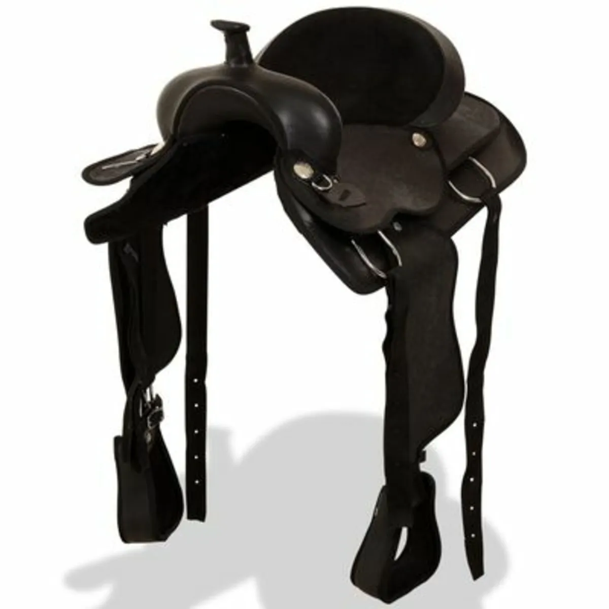 Western Saddle. Headstall&Breast Collar Real Leath - Image 1