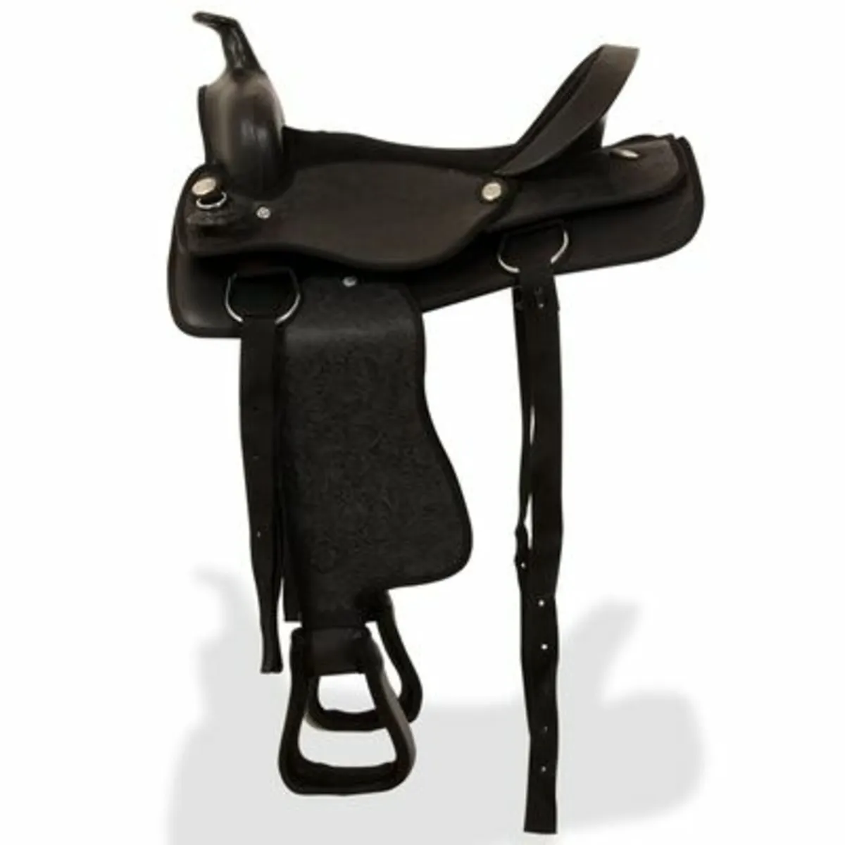 Western Saddle. Headstall&Breast Collar Real Leath - Image 2