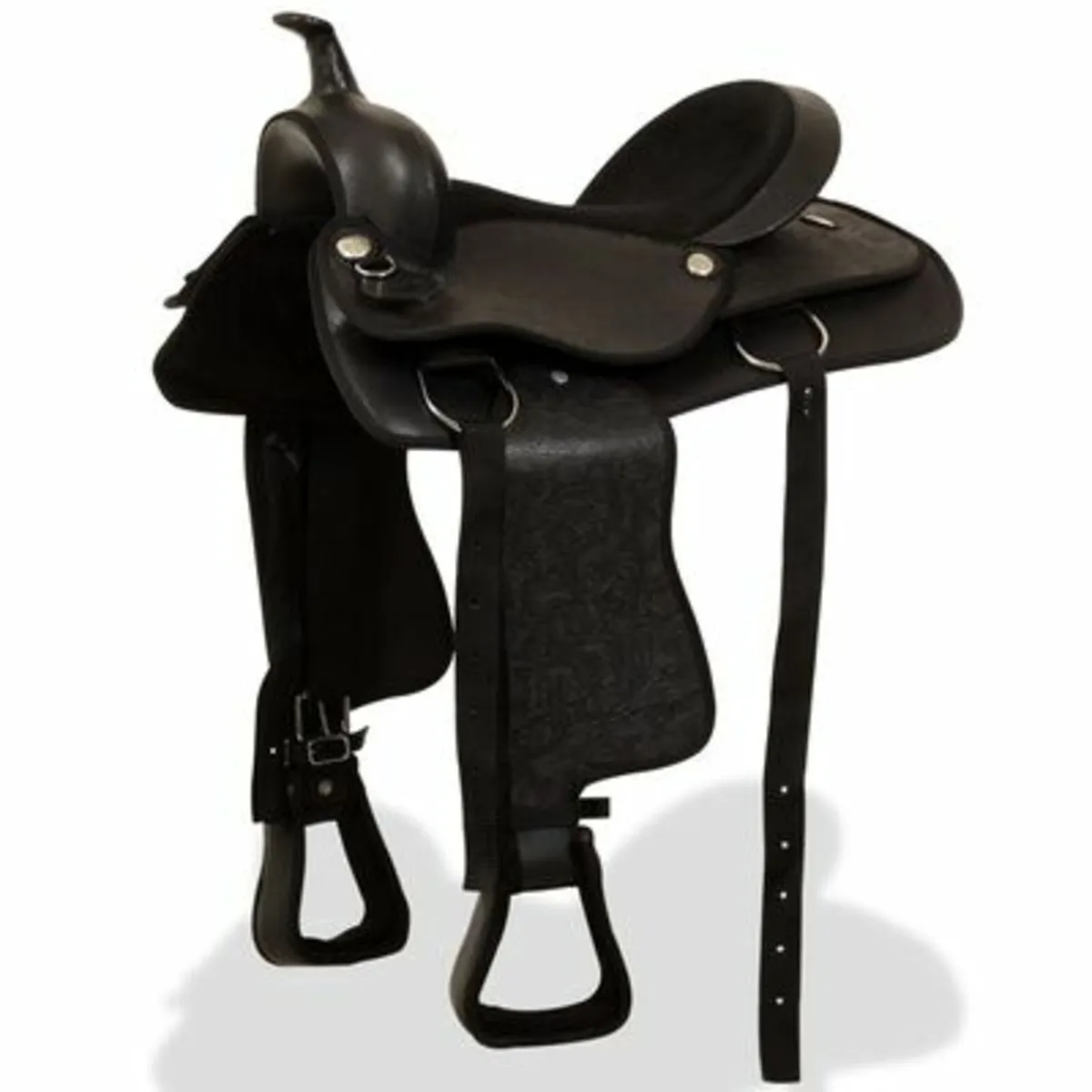 Saddle Headstall&Breast Collar Real Leather 17" - Image 2