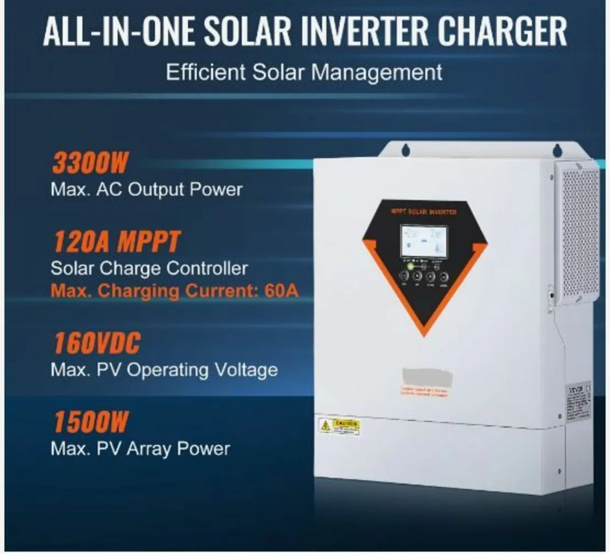 Hybrid Solar Inverter Charger 3500W 230V - Image 3