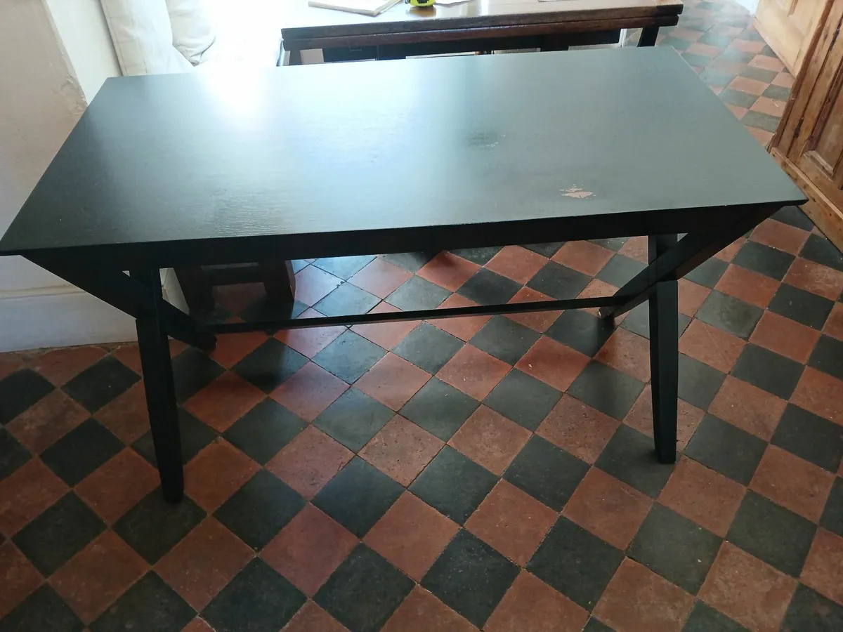 Desk (black Harvey Norman) - with good size drawer - Image 4