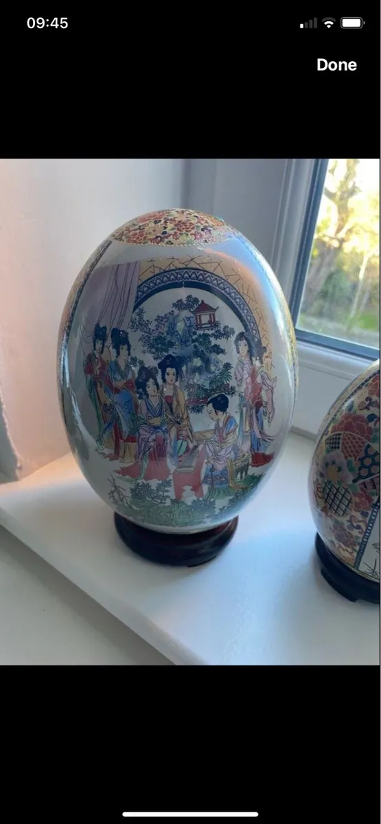 Vintage Chinese Egg Porcelain Set - Image 3