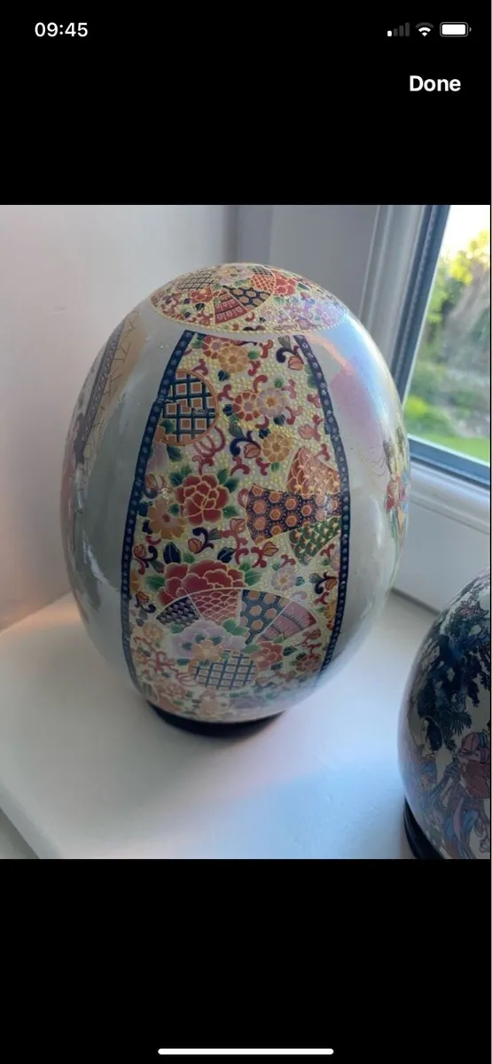 Vintage Chinese Egg Porcelain Set - Image 4