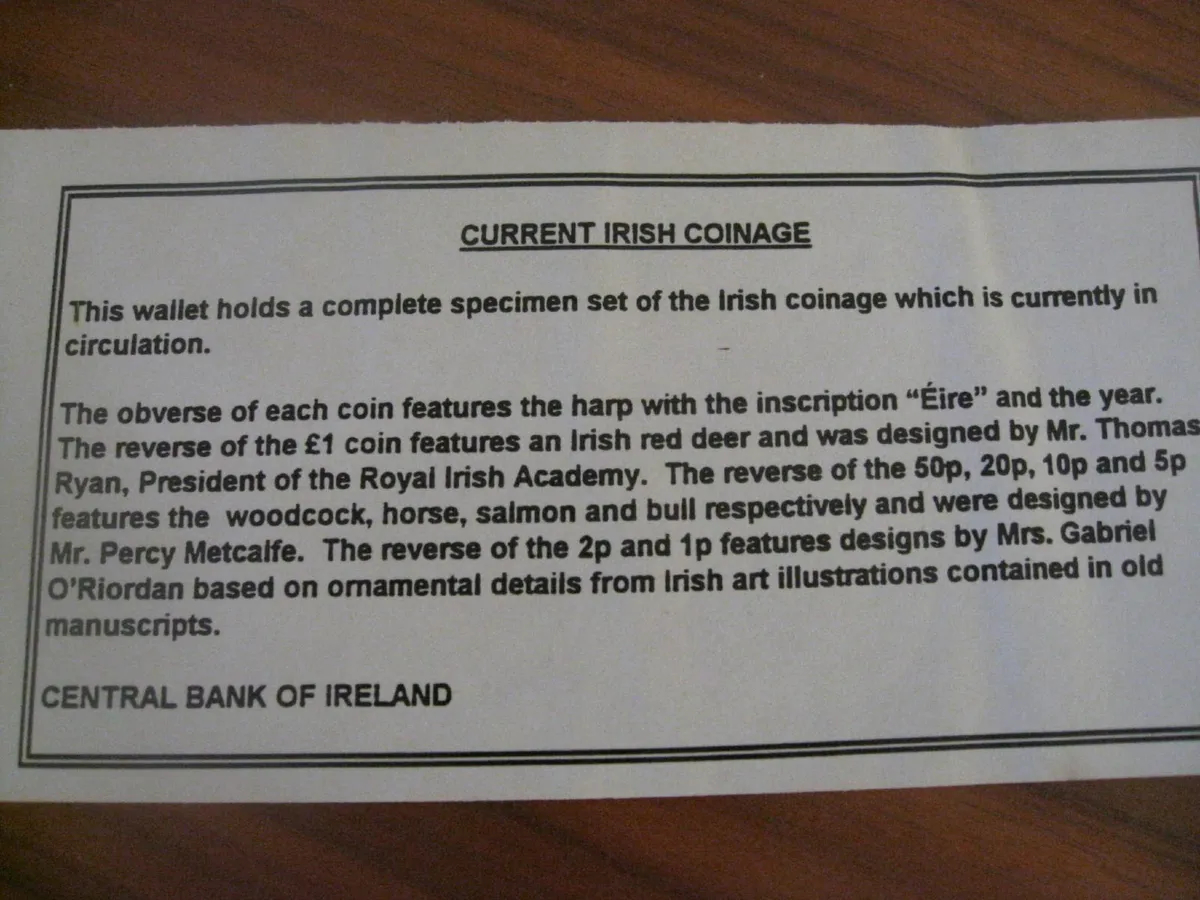 Banc Ceannais na hEireann Coin Set - Image 3