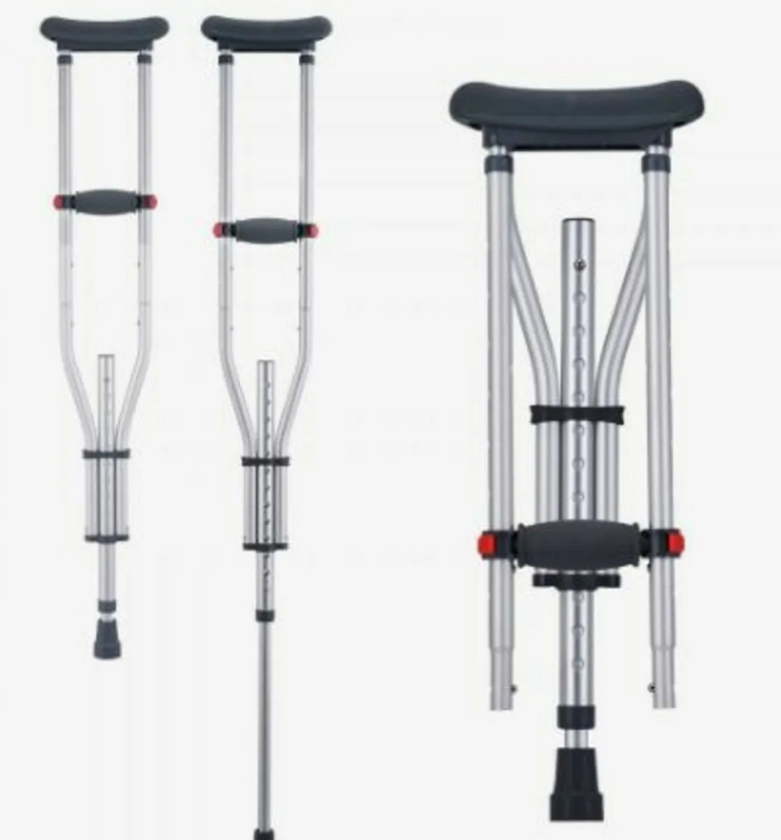Underarm Crutches 13-Level Height Adjustabl - Image 1