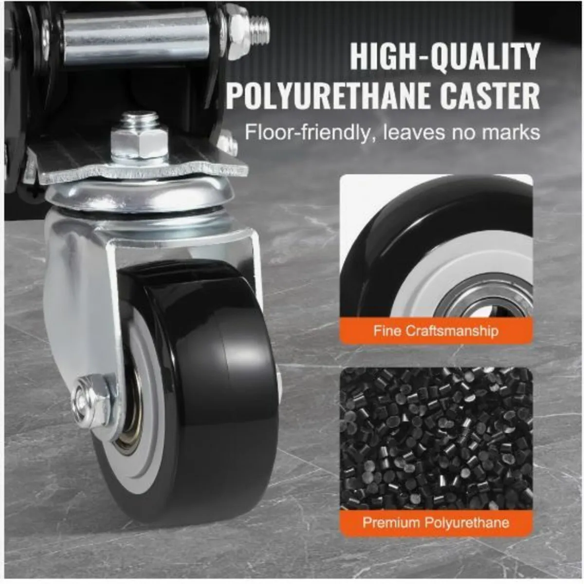 Workbench Caster Wheels, 165 lbs Load Capacity - Image 2