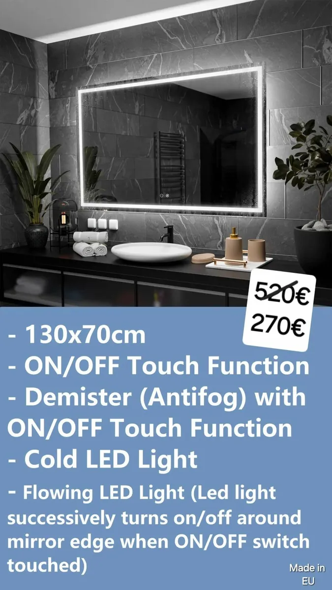 LED Bathroom Mirror - Image 1