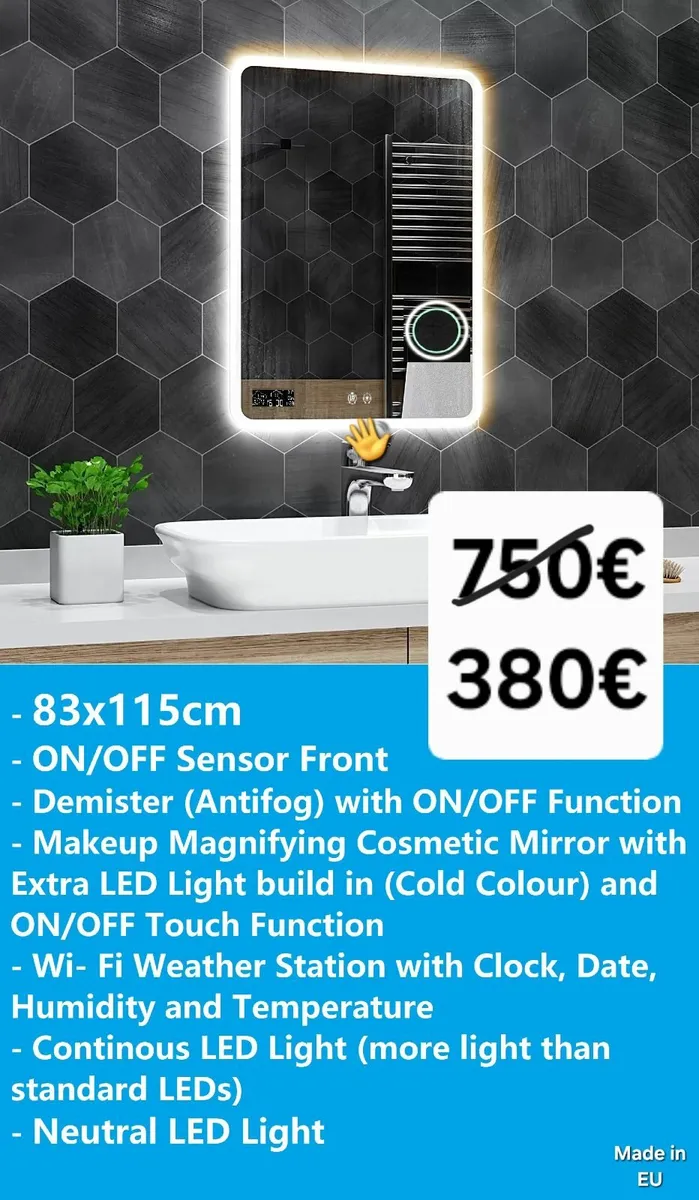 LED Bathroom Mirror - Image 1