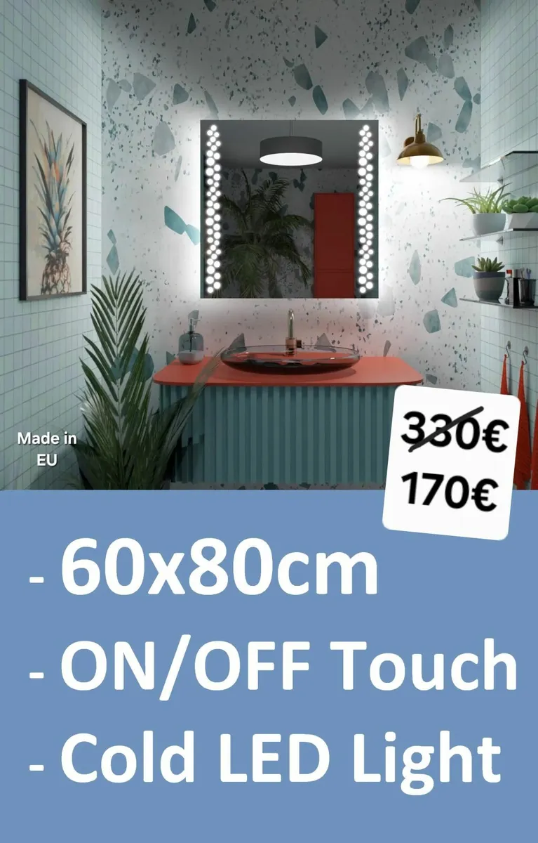 LED Bathroom Mirror 60x80cm