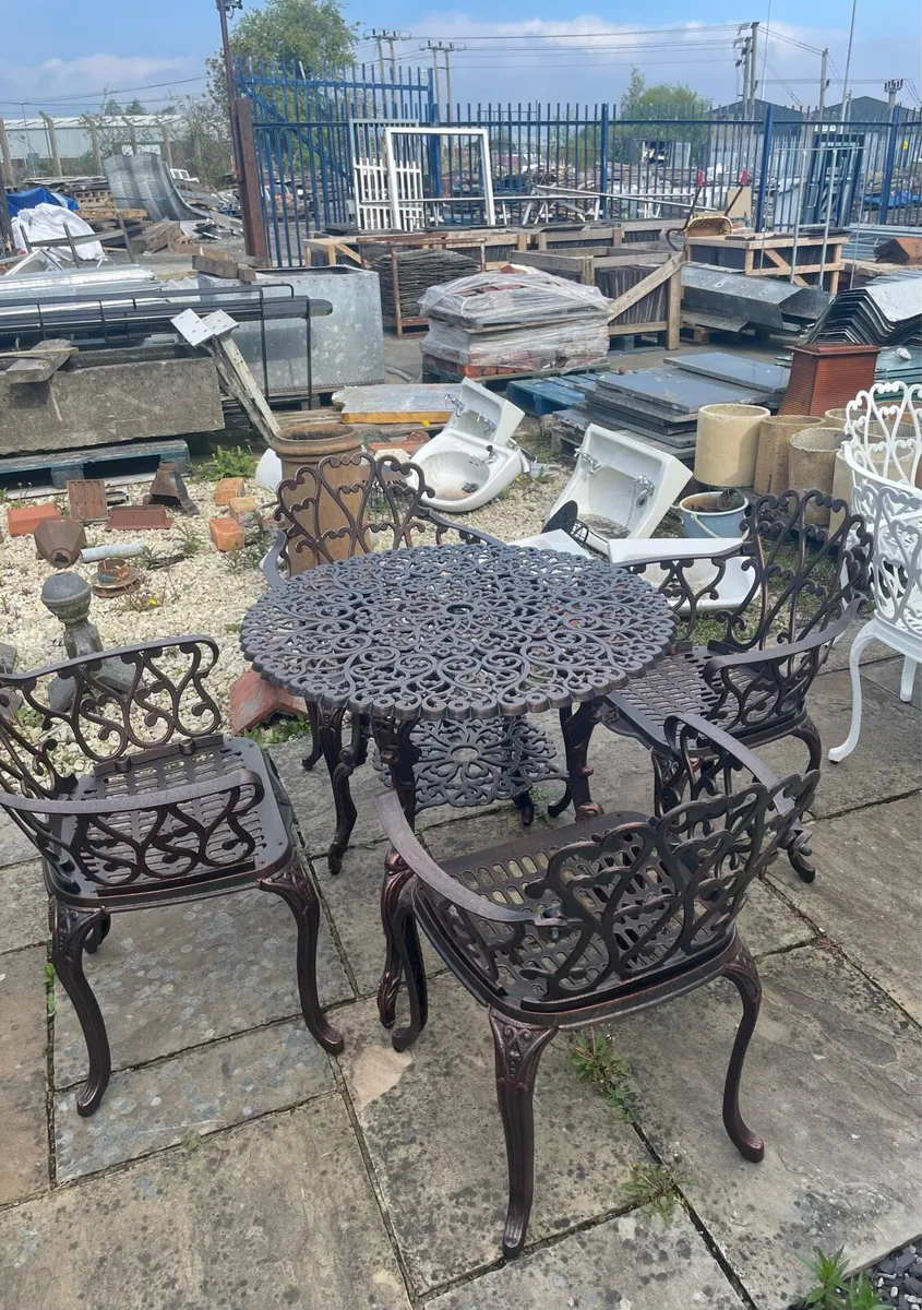 Patio Set with 4 Chairs - Image 3