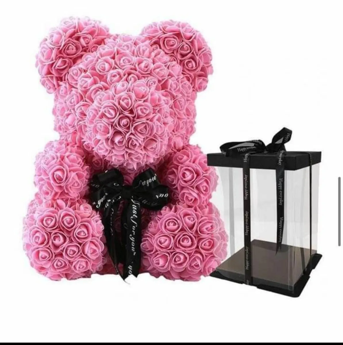 Rose bear 25 cm free packaging - Image 2