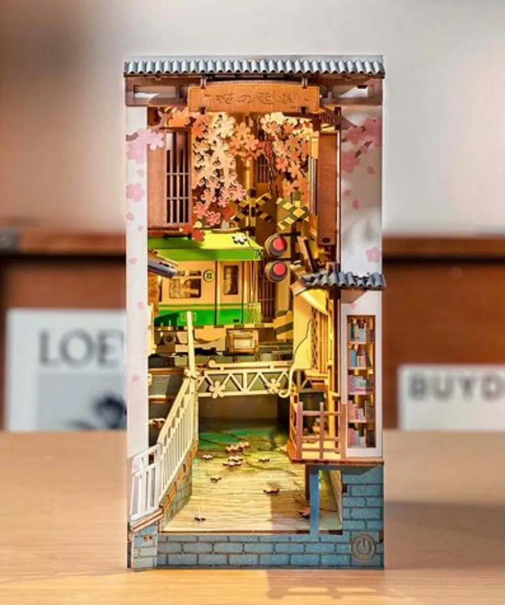 ~Sakura Train Station~ DIY miniature house - Image 1