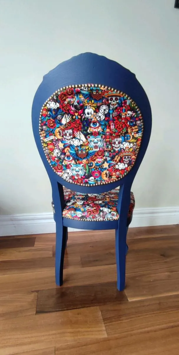 One-of-a-Kind Bespoke Chair – Bold, Colorful, and - Image 3
