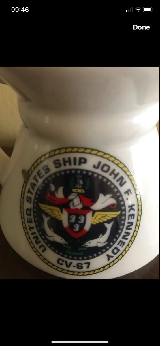 Vintage J.F.K .Ship Coffee Mug - Image 1