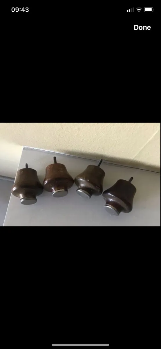 Vintage Timber Drawer Knobs (4) - Image 1