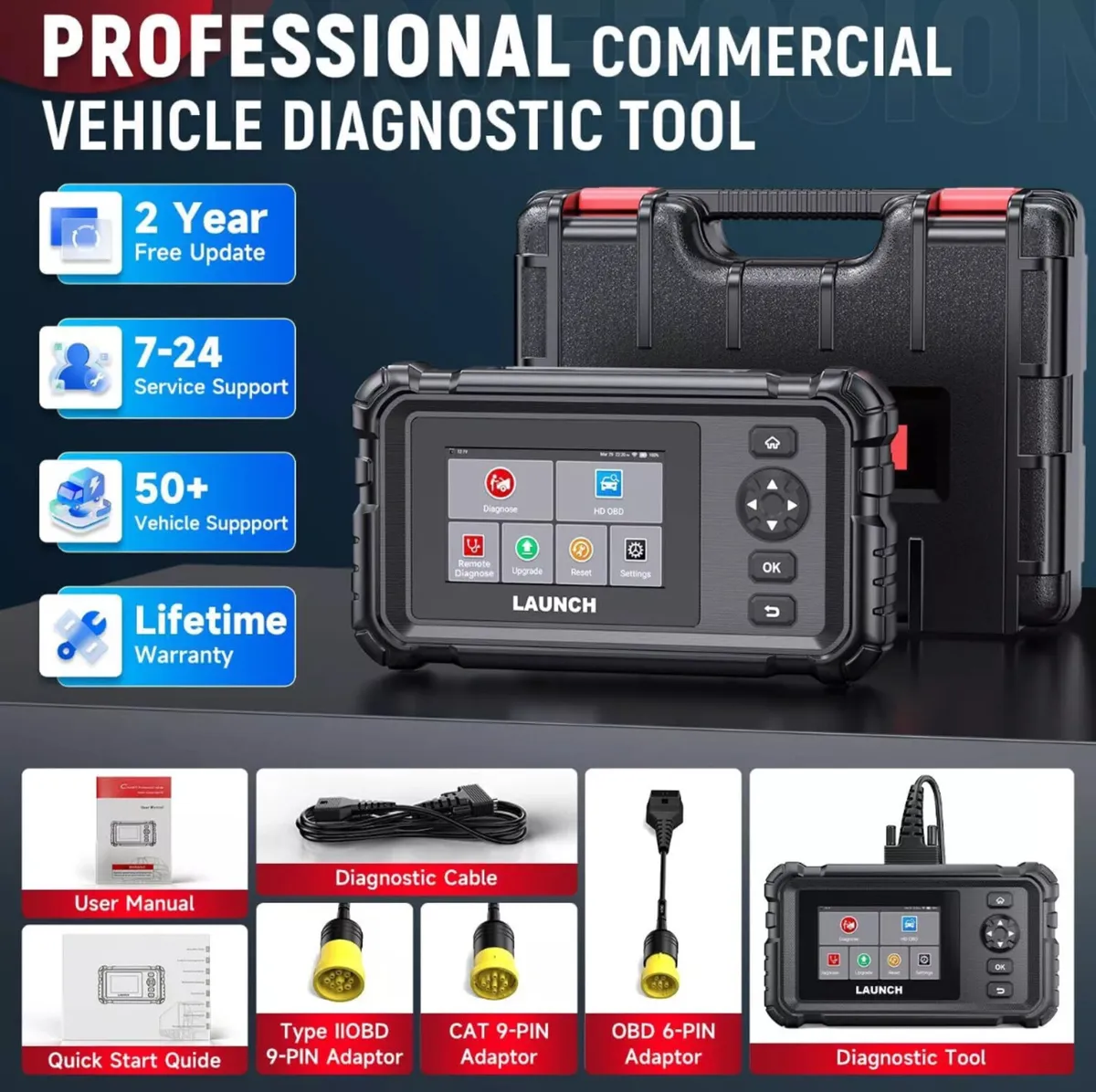 LAUNCH CRP129 HD 24v Heavy Duty Scanner - Image 4