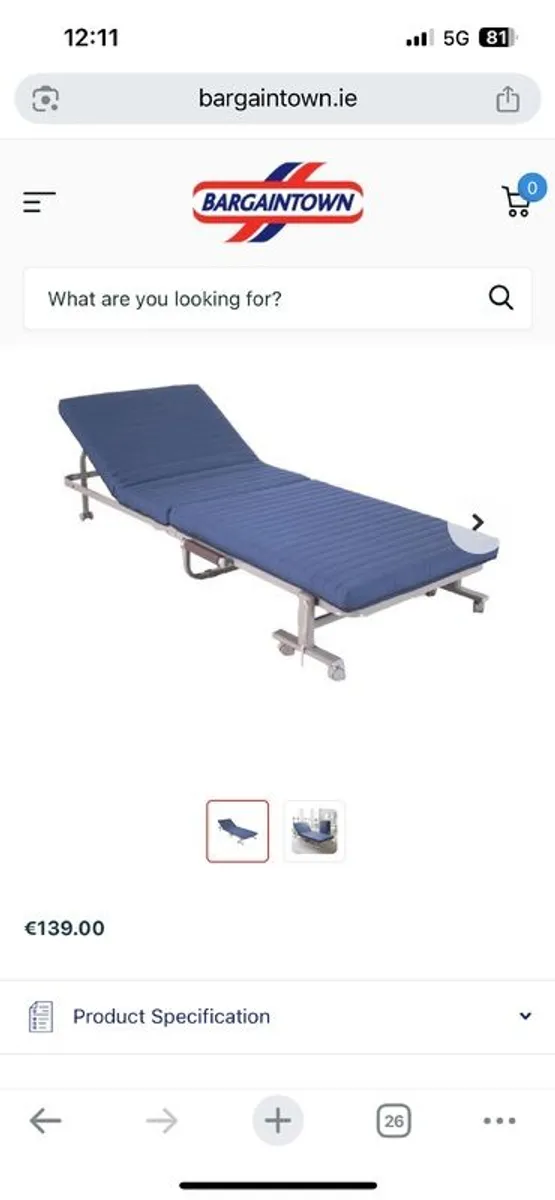 Foldaway guest bed - Image 3