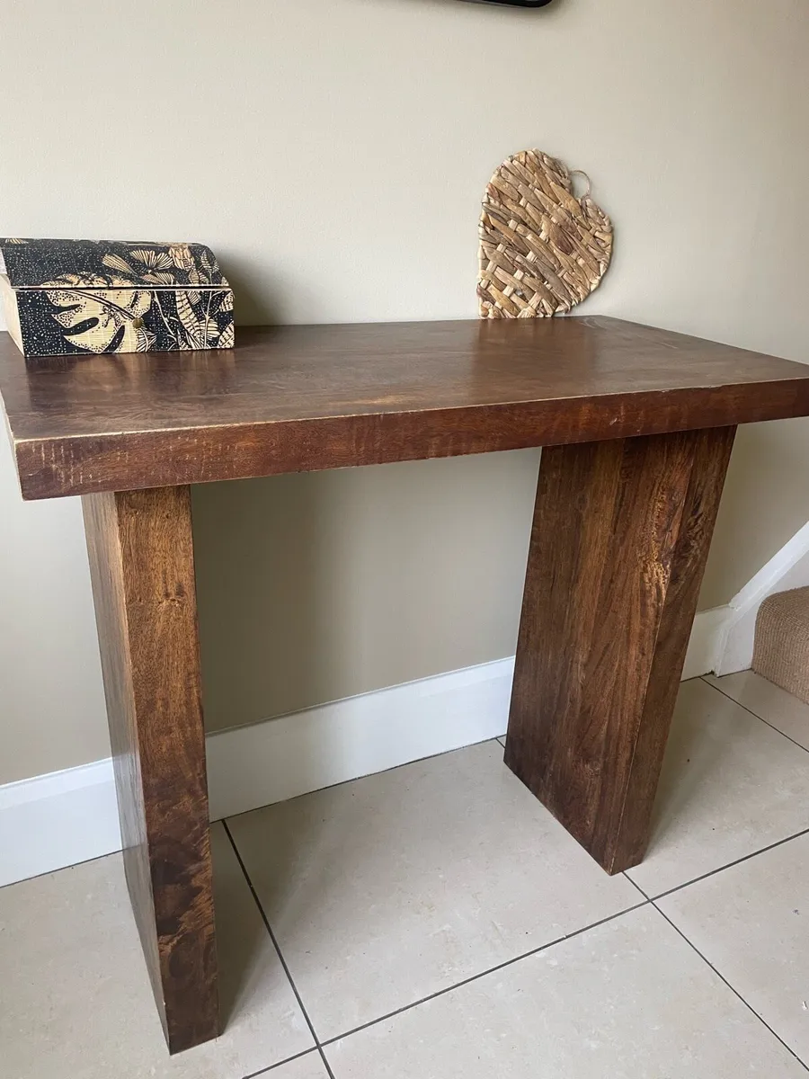 Console Table - solid Mango Wood - Image 1
