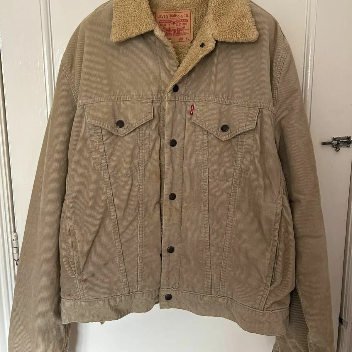 Levi's Corduroy Fur-Lined Coat, size XL - Image 1