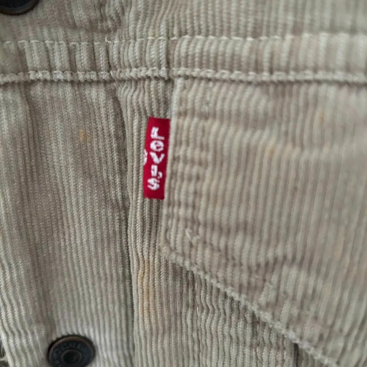 Levi's Corduroy Fur-Lined Coat, size XL - Image 3