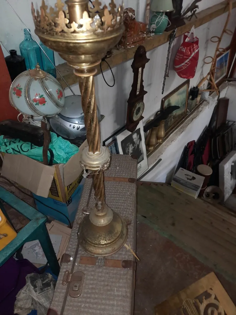 Antique candle stand - Image 1