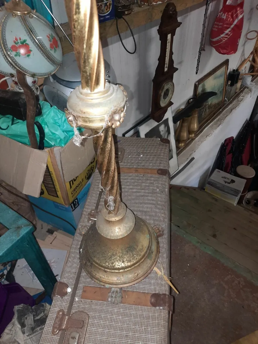 Antique candle stand - Image 4
