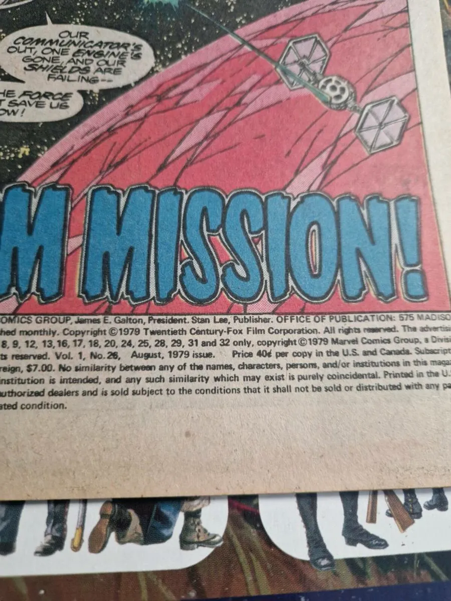 Vintage Star Wars Comic 26 August 1979 - Image 2