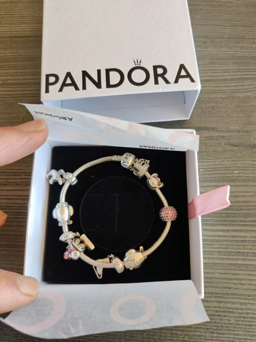 Certified Pandora charm bracelet 9 charms - Image 3
