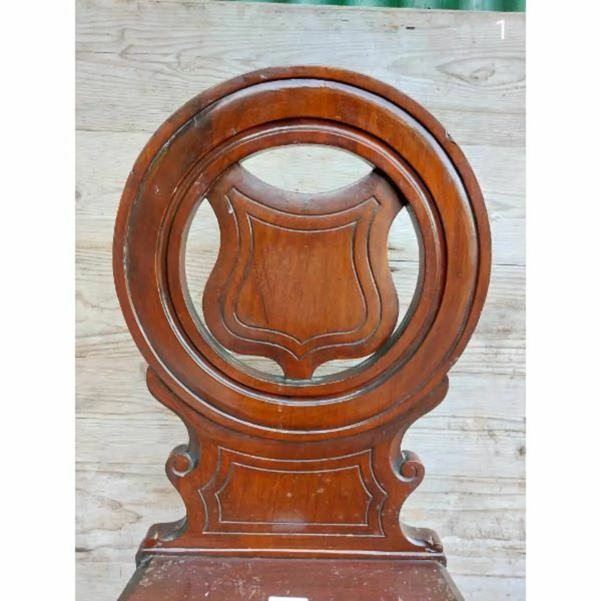 Antique Mahogany Hall Chair – KAS293 - Image 2