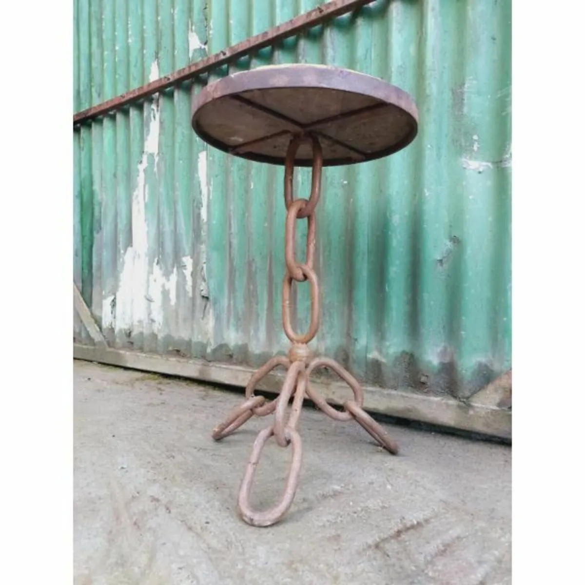Bar Chain Stool – Yellow Top – KAS287 - Image 2