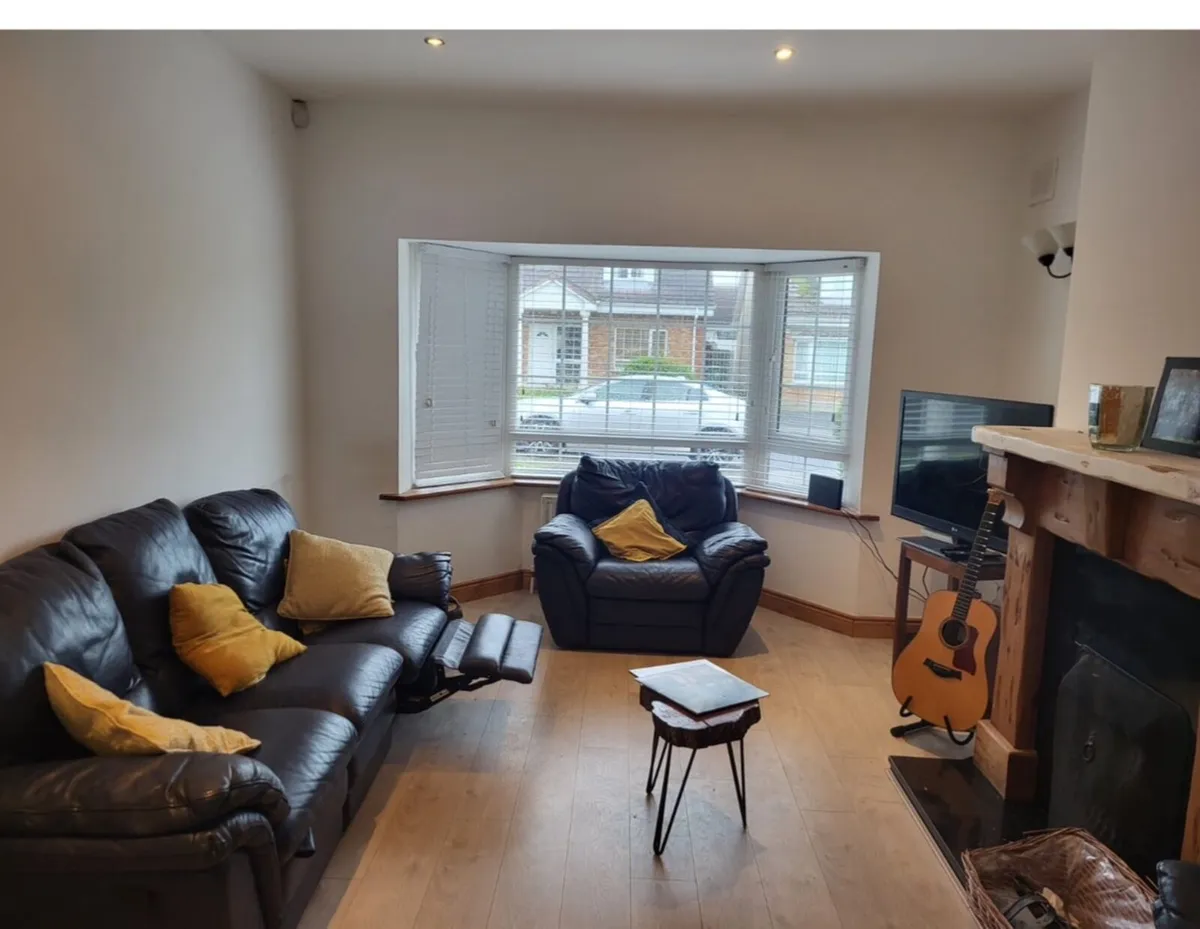 Leather couch and two recliners