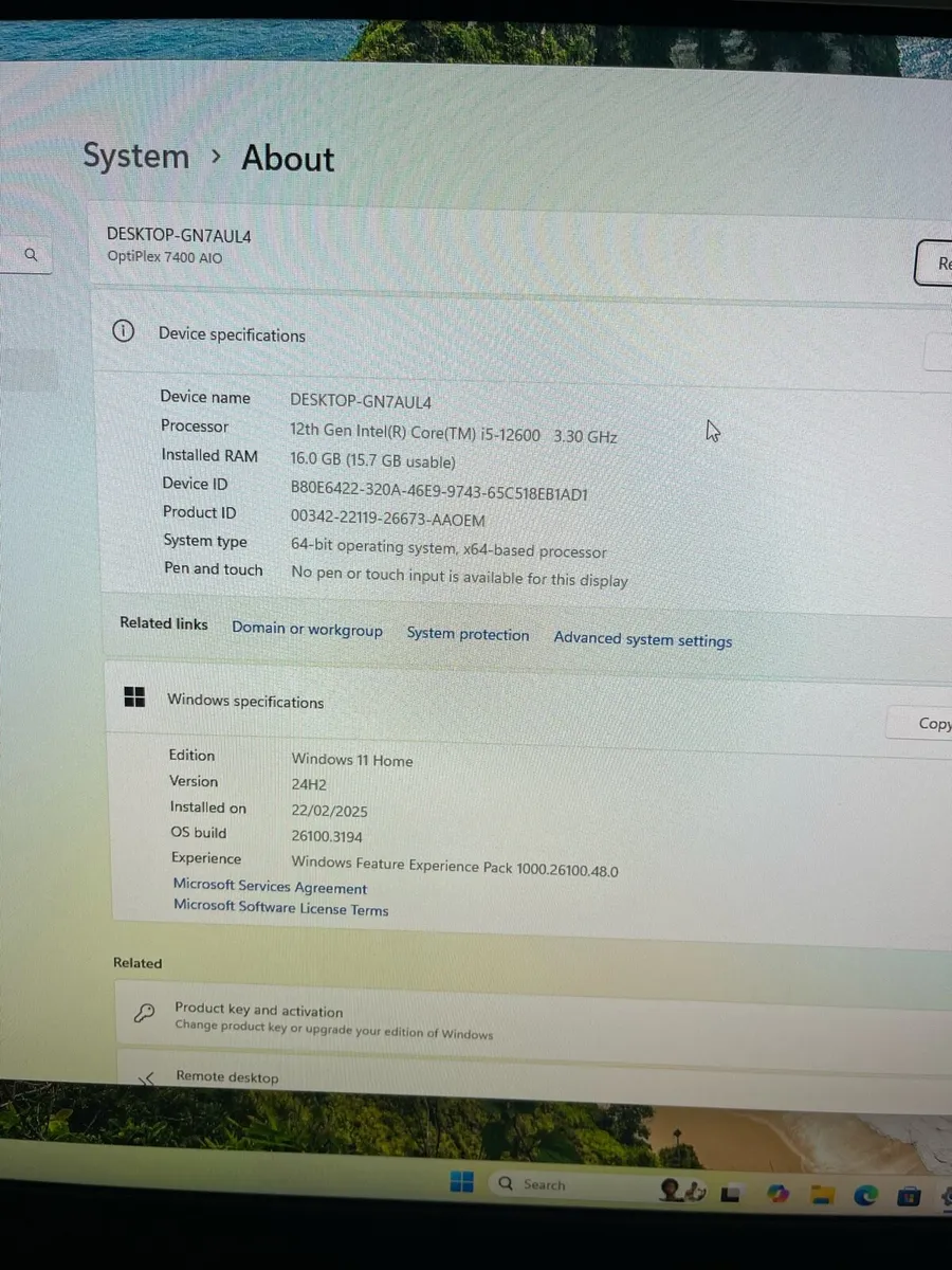 Dell all in one AIO Desktop - Image 3