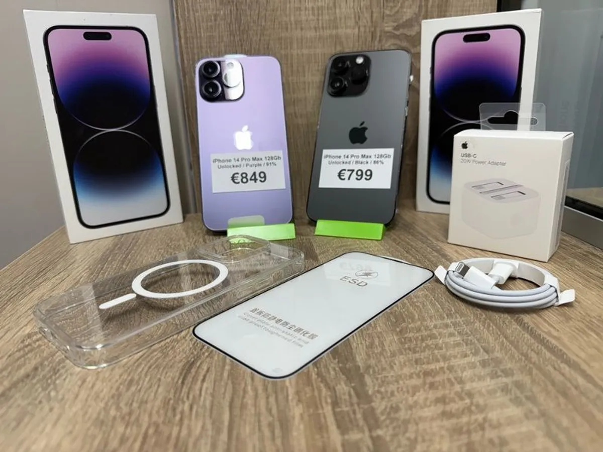 14 Pro Max 256Gb Unlocked! FULL Bundle! - Image 3