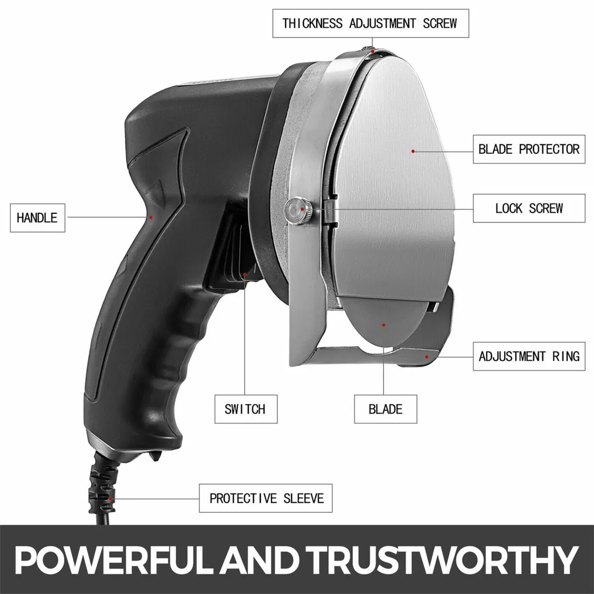 Electric Kebab Doner Cutter – 80W Meat Slicer - Image 4