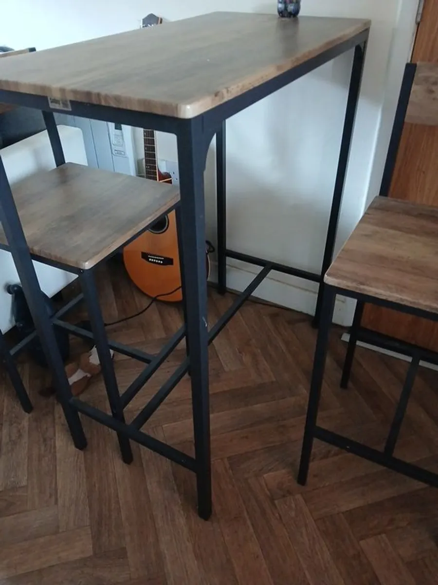 Table and 2 stools - Image 3