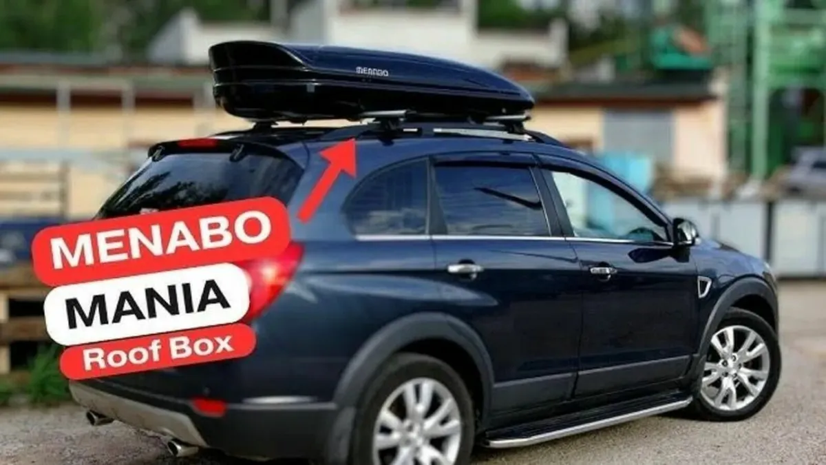 Menabo Holiday Roof Box Mania 320 Black - Image 1