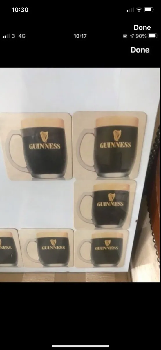 Framed Rare Guinness Vintage Coasters Set - Image 2