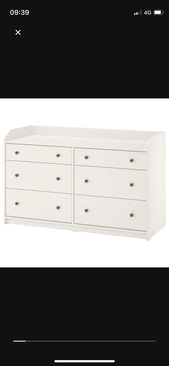Beautiful White Chest of Drawers - Image 1