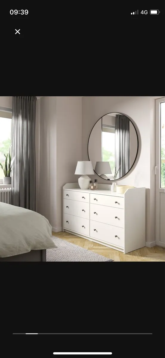 Beautiful White Chest of Drawers - Image 2