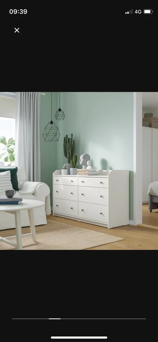 Beautiful White Chest of Drawers - Image 3