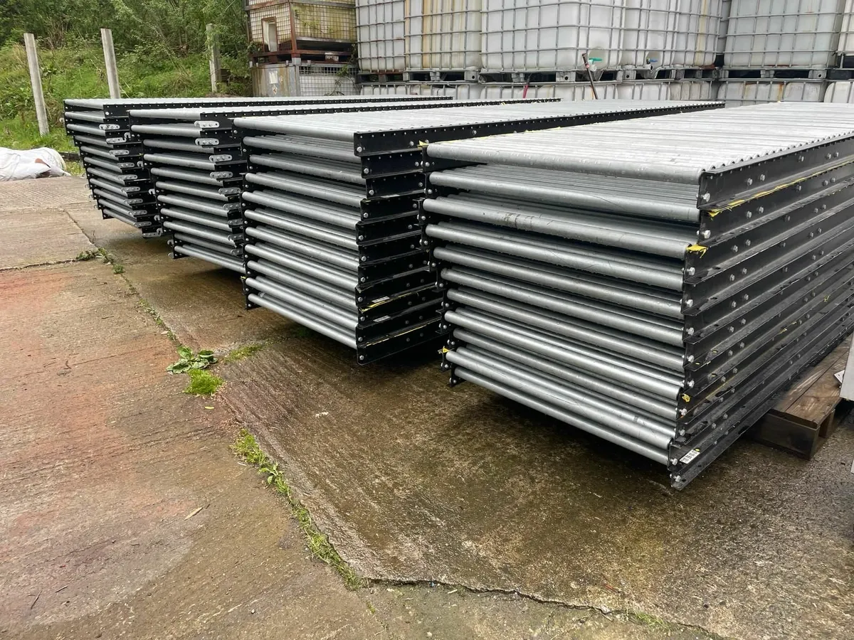 44x Heavy-Duty Roller Conveyor Sections - Image 1
